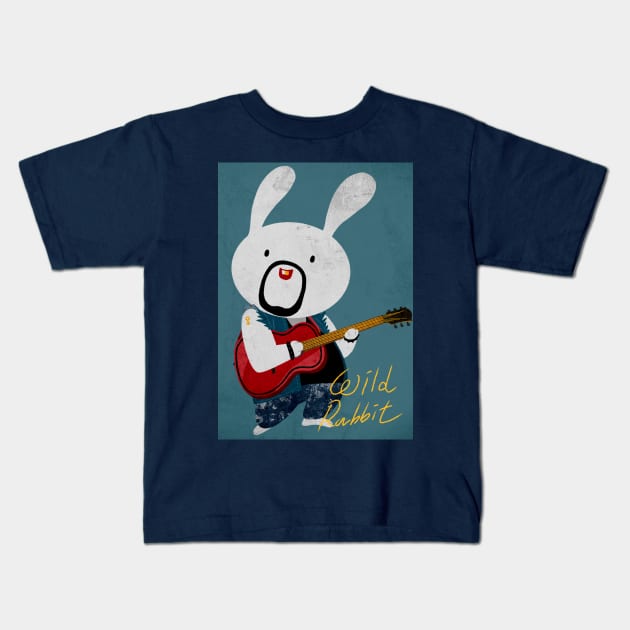 Wild rabbit Kids T-Shirt by MOZORIDA